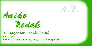 aniko medak business card